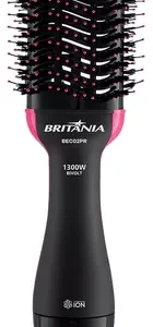 Britânia Escova Secadora Bec02pr 4 Em 1 1300w Cor Preto e Rosa