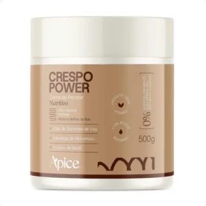 Apice Creme De Pentear Nutritivo Crespo Power Hidratação Nutrição Brilho Sedosidade 500g No Poo Low Poo